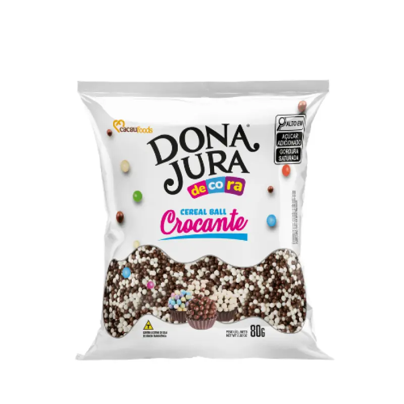 Mini Cereal Branco e Preto Cacaufoods 500g